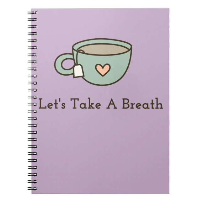 Take a Breath AYogiKitchen Notebook (Front)