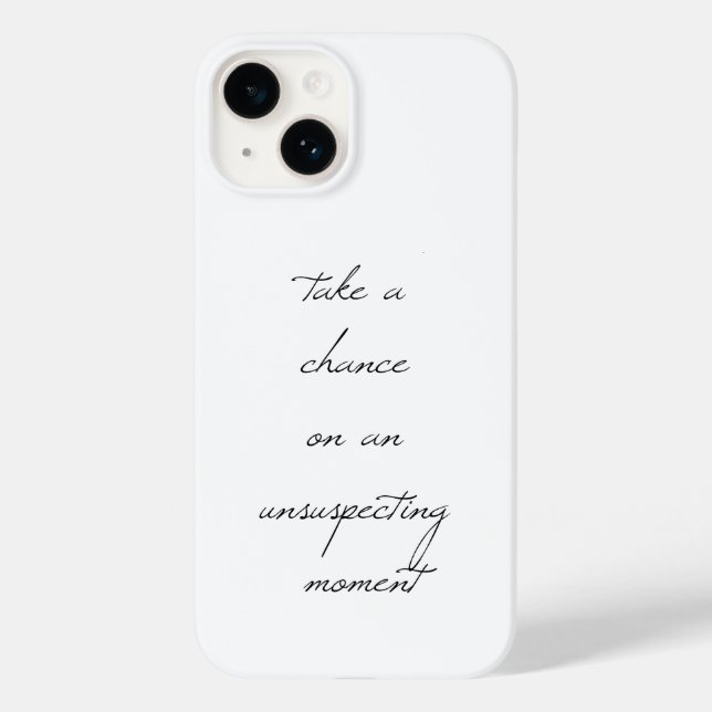 Take A Chance iPhone Case (Back)