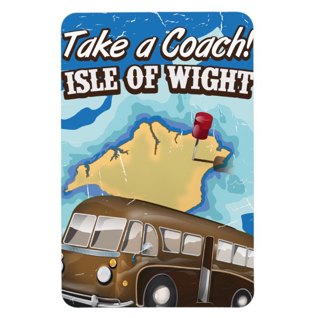 Take a coach to the Isle of Wight Magnet (Vertical)