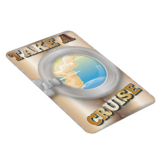 Take a Cruise cartoon travel poster Magnet
