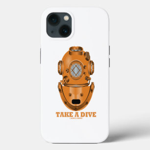 Take A Dive Deep Diving Helmet Oceanographer iPhone 13 Case