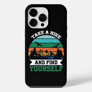 Take a Hike and Find Yourself Retro Vintage Hiking iPhone 14 Pro Max Case