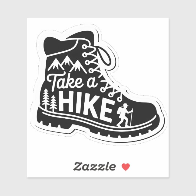Take a Hike Boot Silhouette Design (Sheet)
