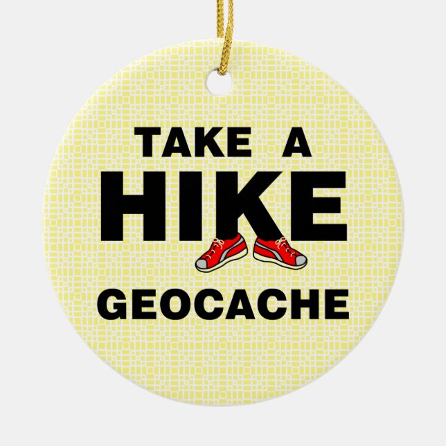 Take A Hike Ceramic Tree Decoration (Front)