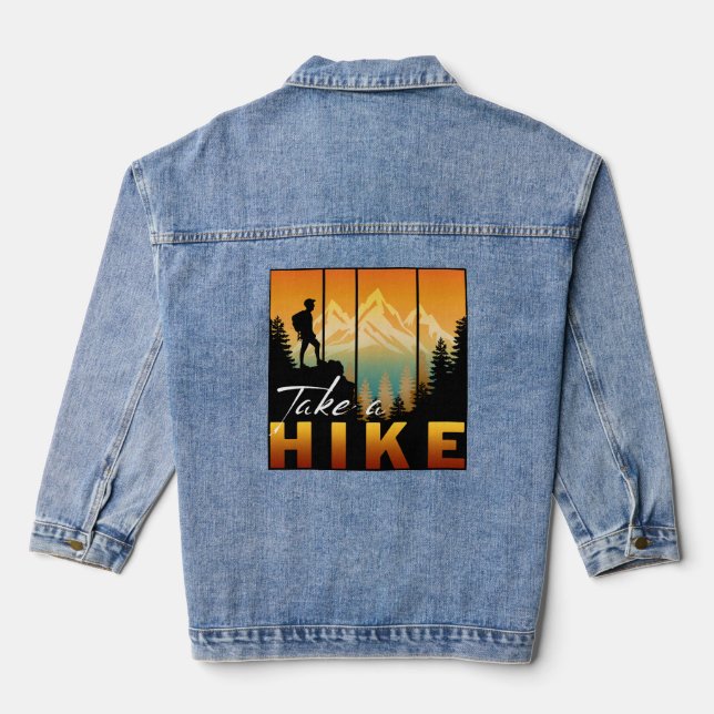 Take A Hike Denim Jacket (Back)