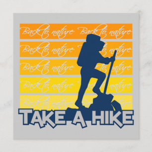 Take a Hike invitation, customizable Invitation