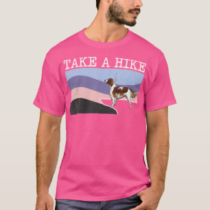 Take A Hike Irish Red And White Setter Funny Graph T-Shirt