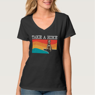 Take A Hike Irish Wolfhound Graphic Hiking T-Shirt