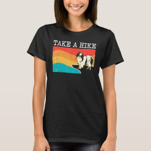 Take A Hike Japanese Chin Graphic Hiking T-Shirt