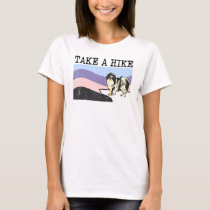 Take A Hike Japanese Chin Graphic Hiking T-Shirt