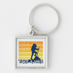 Take a hike key chain, customisable ring