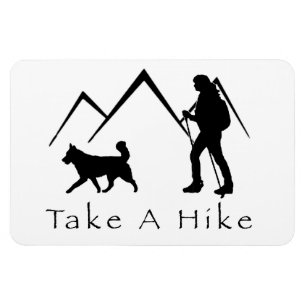 Take a Hike Magnet-Husky Magnet