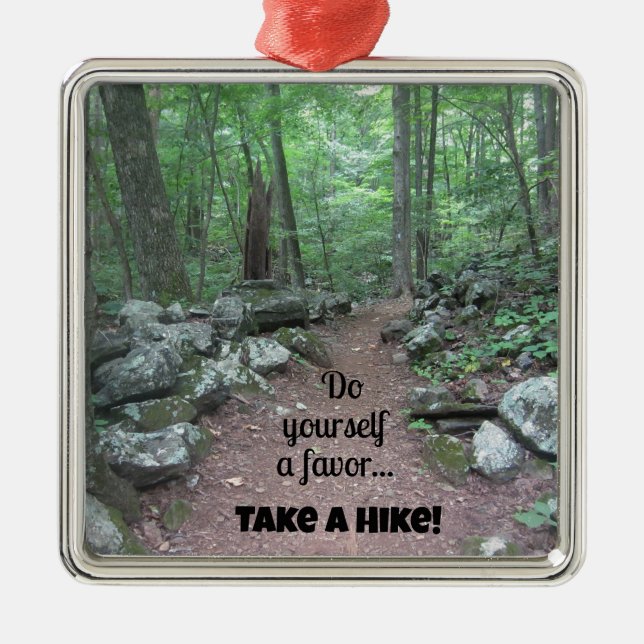 Take a Hike! Metal Tree Decoration (Front)