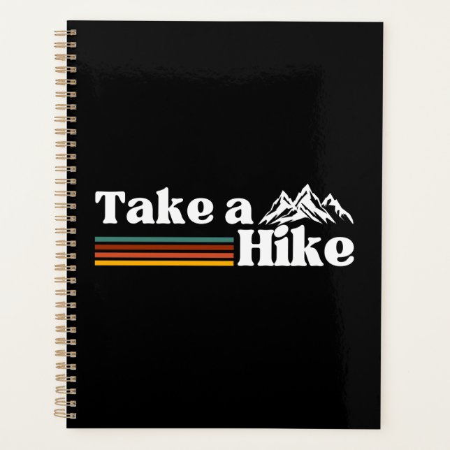 TAKE A HIKE MOUNTAIN CLIMBING HIKING CAMPING PLANNER (Front)
