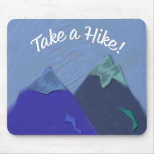 Take a Hike Mountain Design Mouse Mat