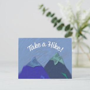 Take a Hike Mountain Peak Postcard