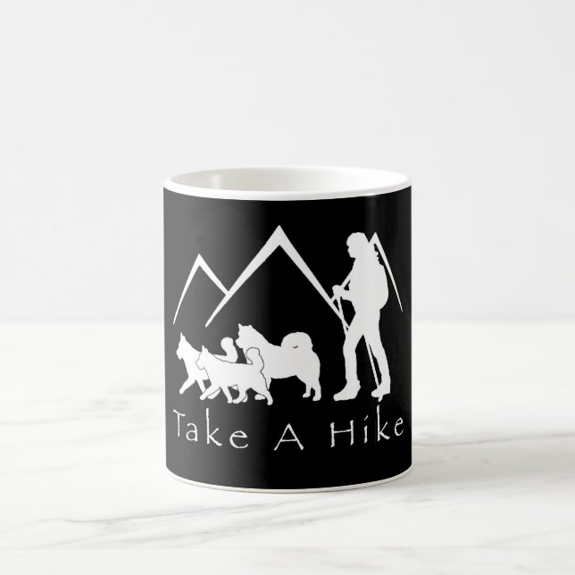 Take a Hike Mug- Husky/Malamute Coffee Mug (Center)