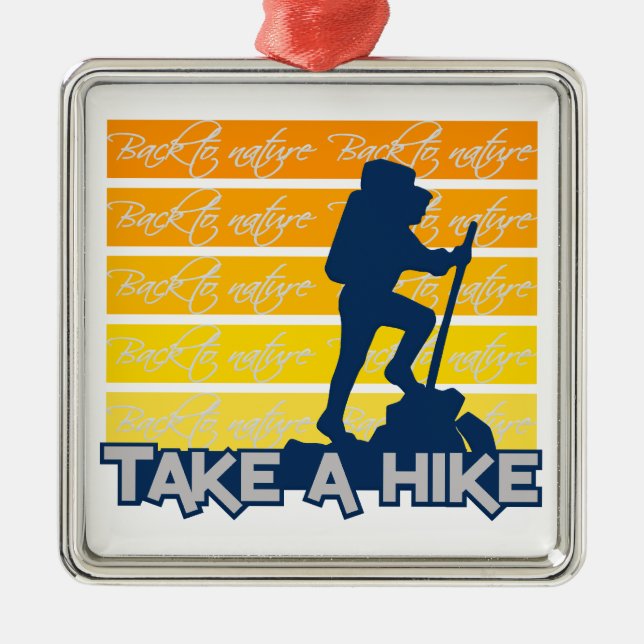 Take a Hike ornament (Front)