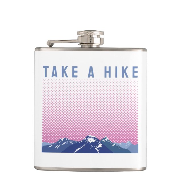 Take a Hike / Outdoor  Adventure Hip Flask (Front)