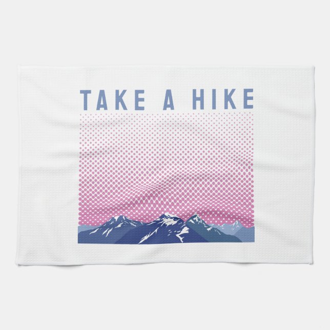 Take a Hike / Outdoor  Adventure Tea Towel (Horizontal)