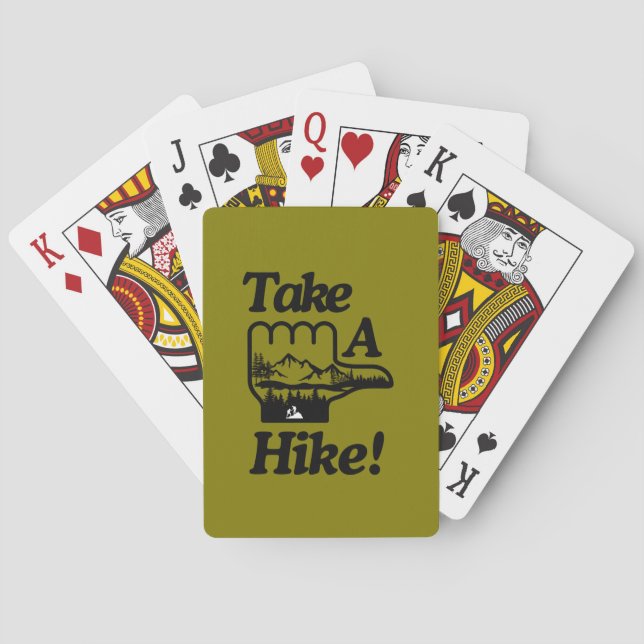 Take A Hike  Playing Cards (Back)