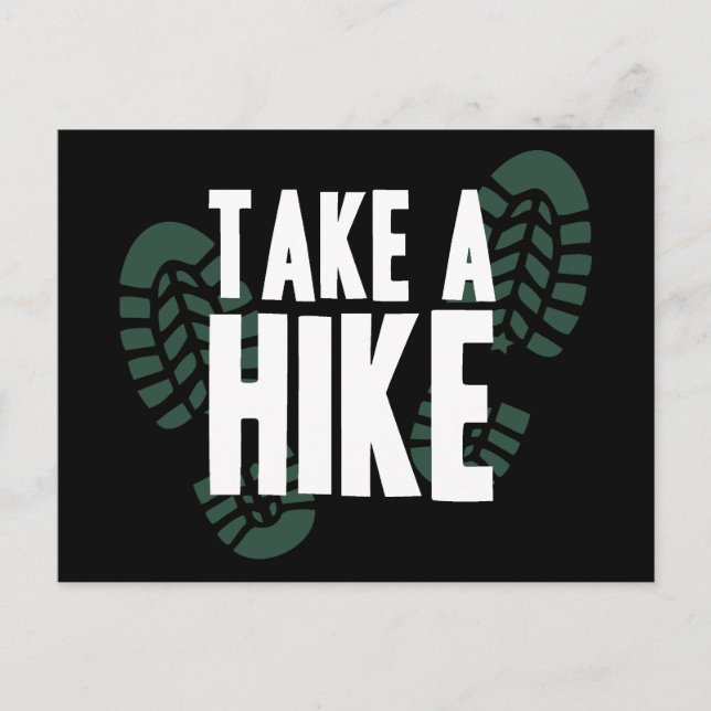 Take A Hike Postcard (Front)