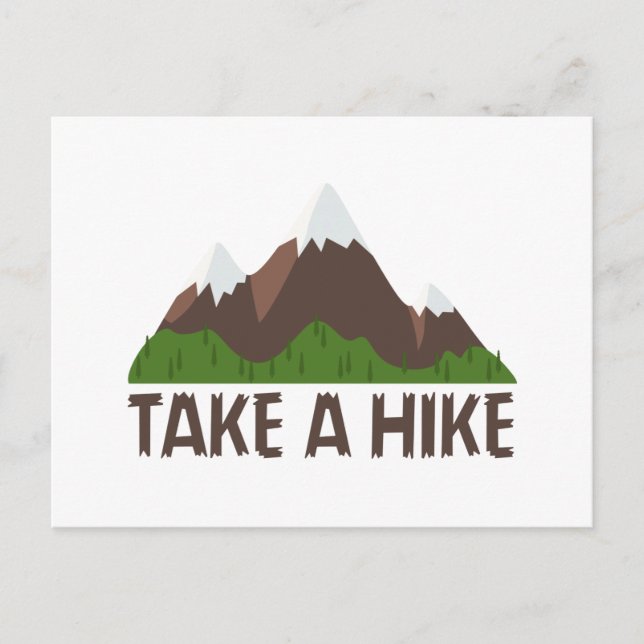 Take A Hike Postcard (Front)