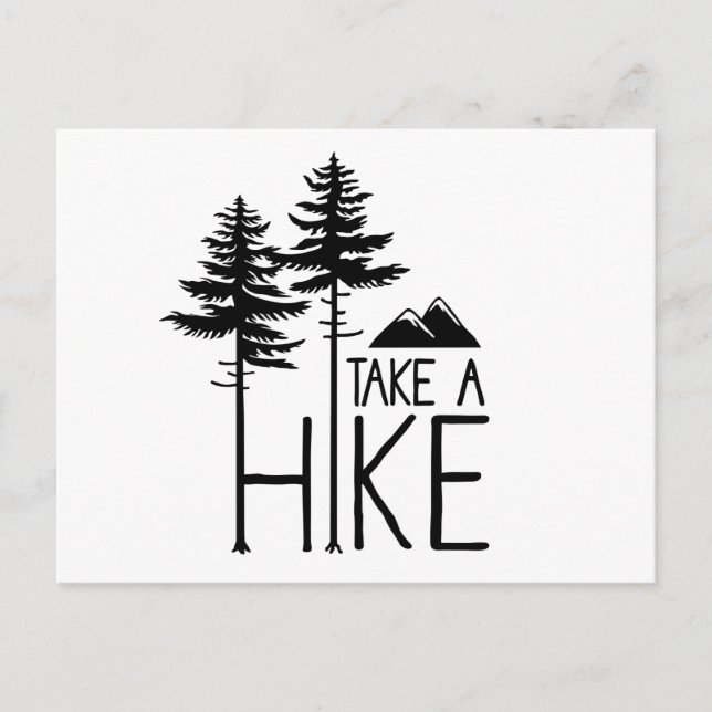 Take A Hike Postcard (Front)