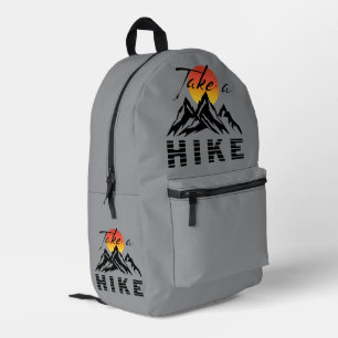 Take A Hike Printed Backpack
