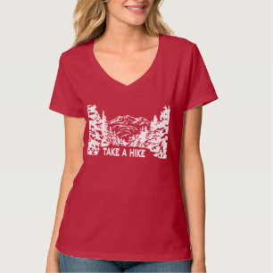 Take a Hike quote monochrome mountain landscape T-Shirt