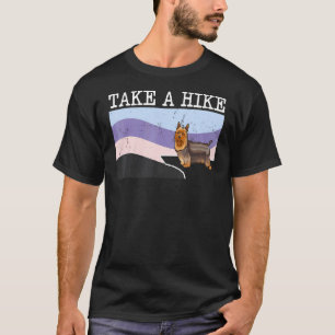 Take A Hike Silky Terrier Graphic Hiking T-Shirt