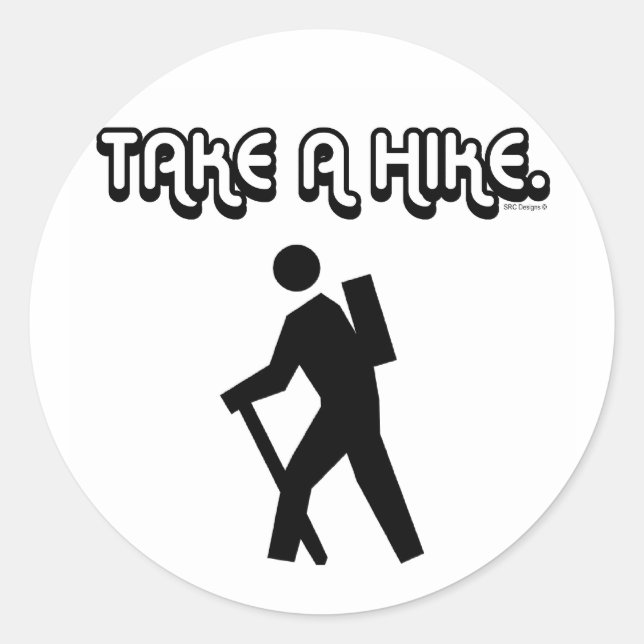 TAKE A HIKE STICKER (Front)