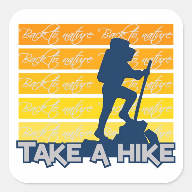 Take a hike stickers (Front)