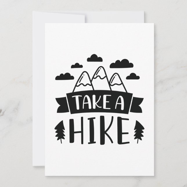 Take A Hike Thank You Card (Front)