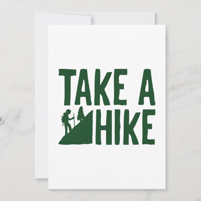 Take A Hike Thank You Card (Front)