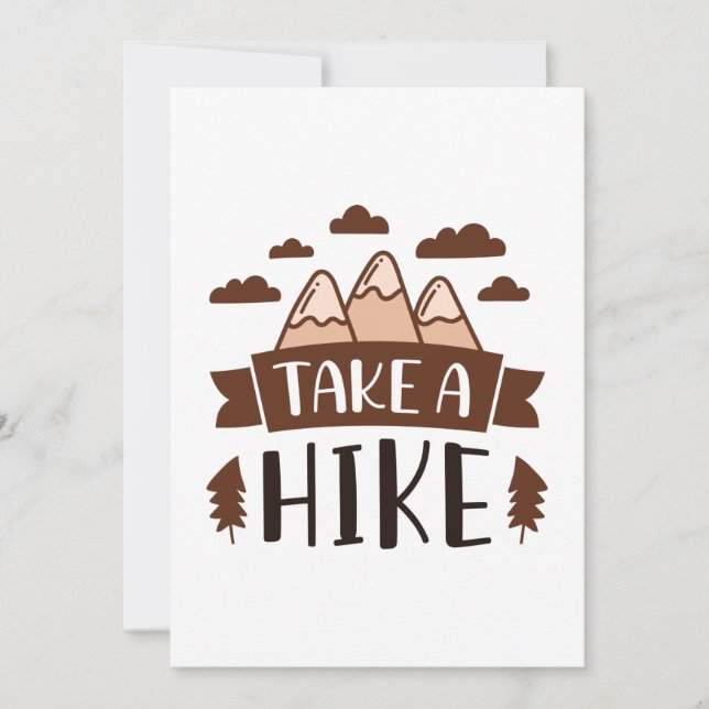Take A Hike Thank You Card (Front)