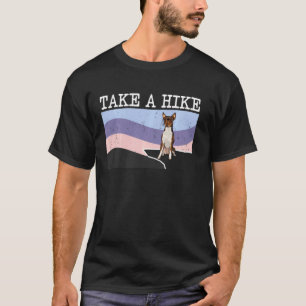 Take A Hike Toy Fox Terrier Funny Graphic Hiking T-Shirt