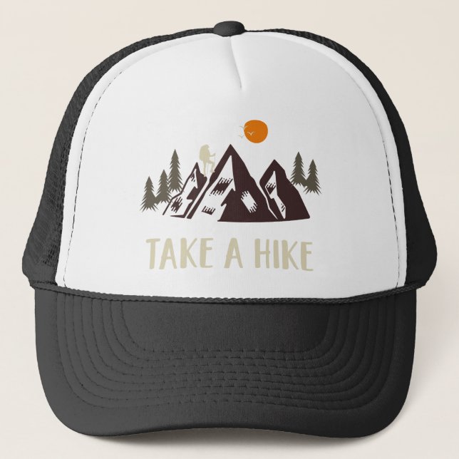 Take A Hike Trucker Hat (Front)
