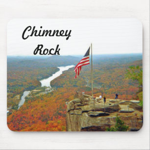 Take A Hike Up To Chimney Rock Mouse Mat