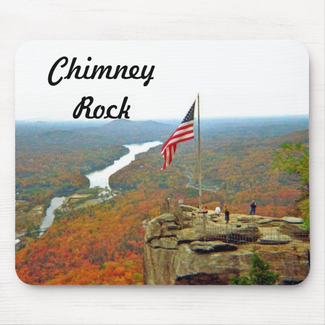 Take A Hike Up To Chimney Rock Mouse Mat (Front)