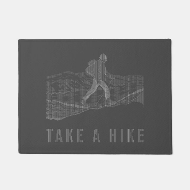 Take a Hike White Doormat (Front)