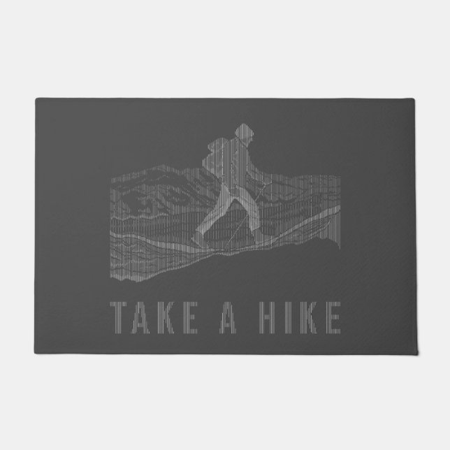 Take a Hike White Doormat (Front)