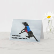 Take a Leap of Faith, or Err on the Side of...