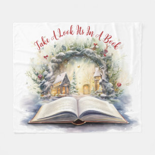 Take A Look It's In A Book Fleece Blanket
