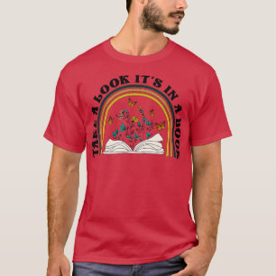Take A Look Its In A Book Vintage Reading Bookworm T-Shirt