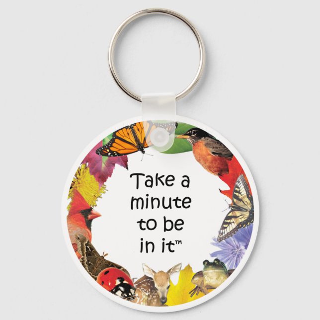 Take A Minute Keychain (Eastern) (Front)