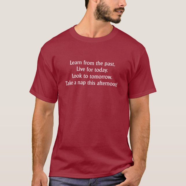 Take A Nap Funny T-Shirt Humour (Front)