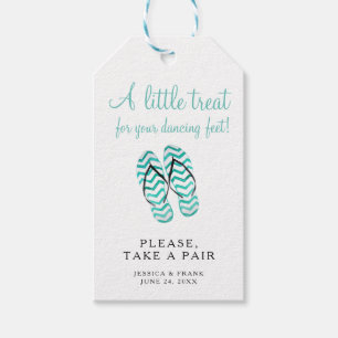 Take A Pair Of Flip Flops Wedding Gift Tags