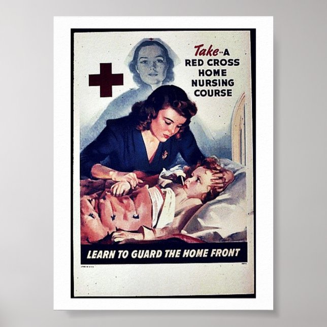 Take-A Red Gross Home Nursing Course Poster (Front)