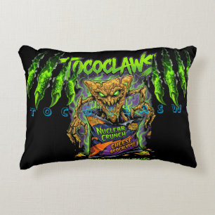 Take a ride through a hauntingly vibrant night decorative cushion
